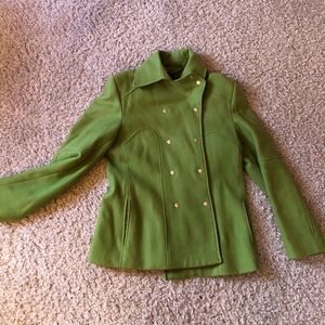 Green Guess Peacoat